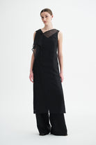 MKDT Studio DASHIKO SILK ORGANZA Dresses BLACK QUARTZ