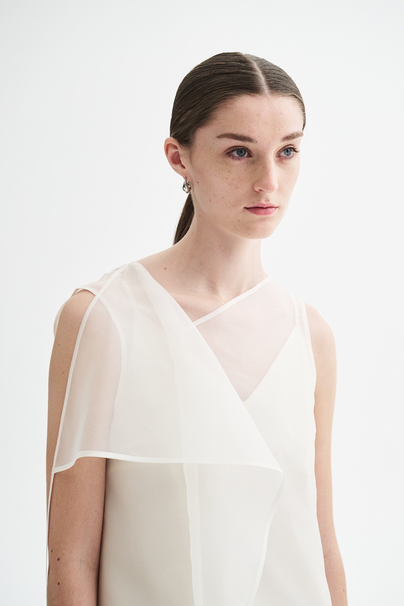 MKDT Studio DASHIKO SILK ORGANZA Dresses IVORY QUARTZ