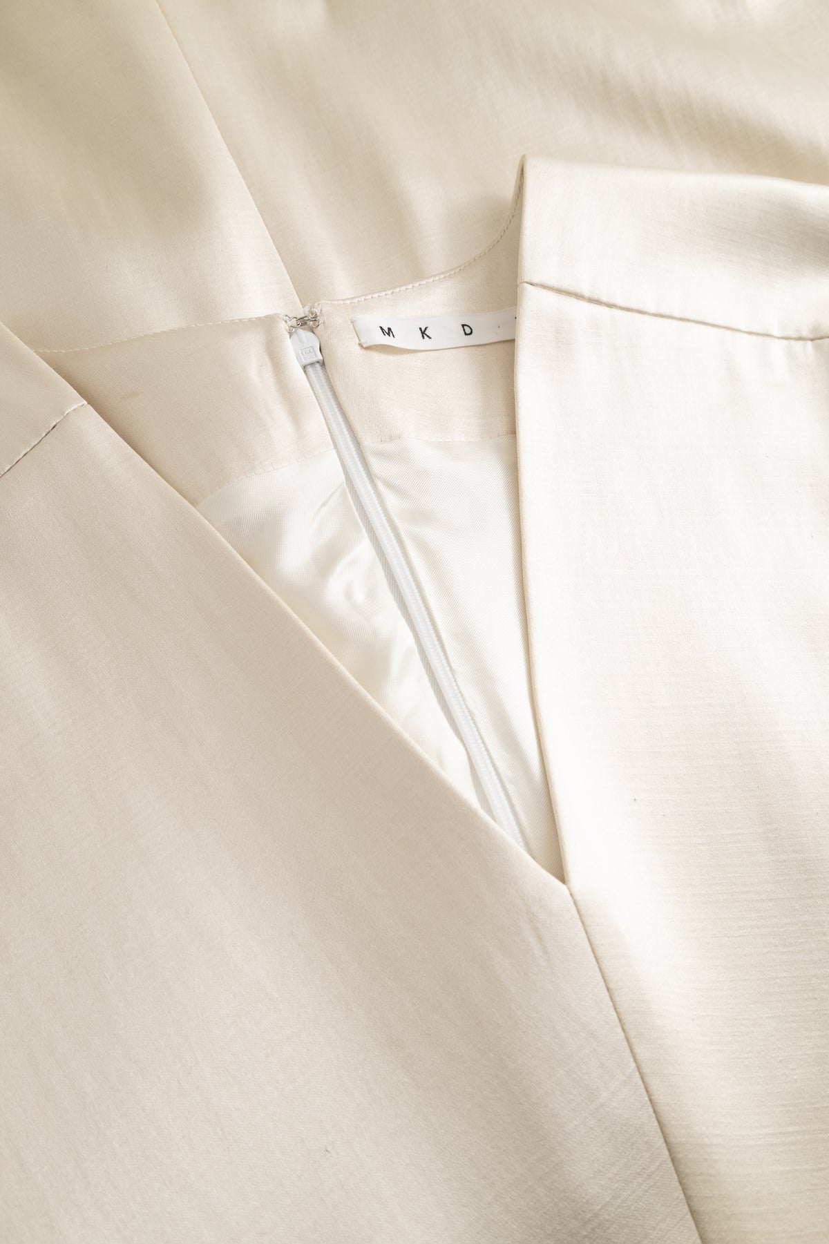 MKDT Studio DREMA-ATELIER SHINY COTTON MIX Dresses METALIC CREAM