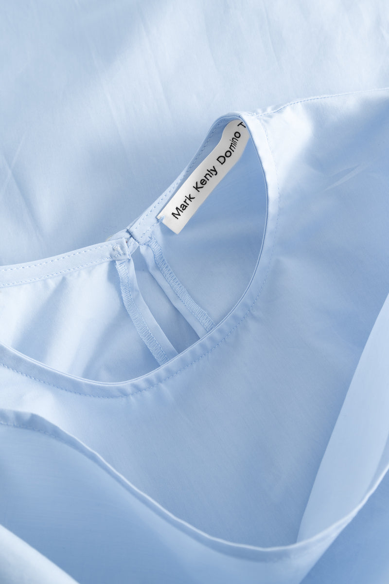 Mark Kenly Domino Tan Daisy Poplin Dresses LIGHT BLUE