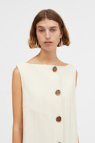 Mark Kenly Domino Tan Dalina 3d Herringbone Dresses CREAM