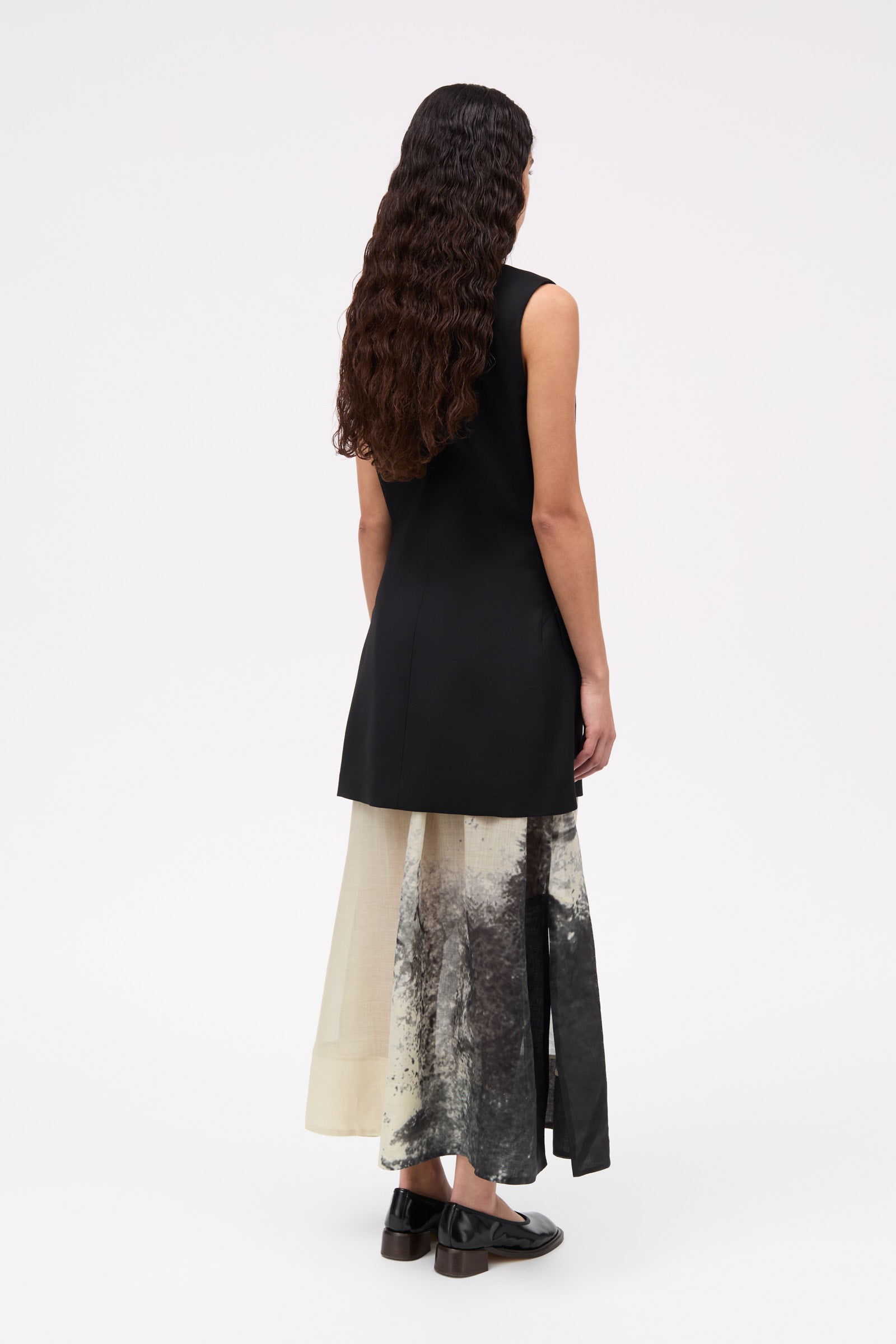 MKDT Studio Dani Thin Solid Wool Dresses BLACK