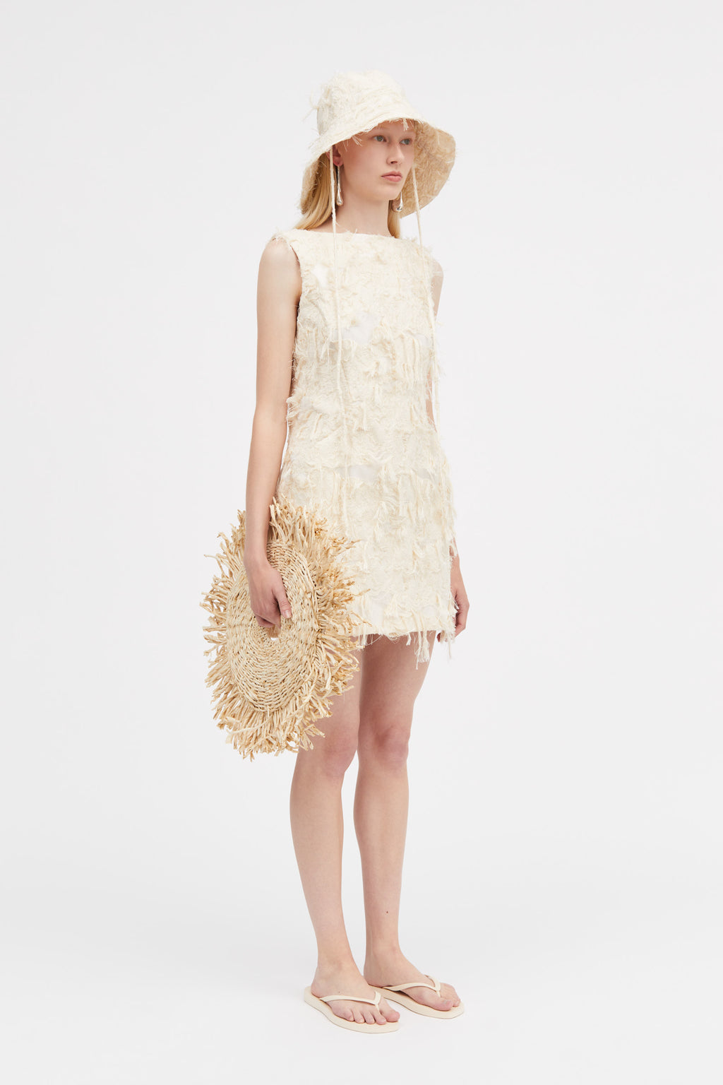 ワンピースその他 MKDT Studio Atelier Dashan cream-colored dress MKDT Studio Atelier Dashan cream-colored dress | TheDoubleF