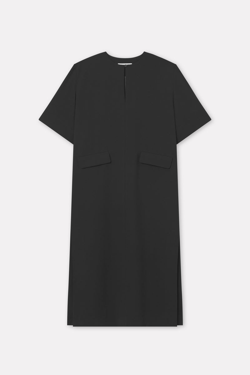 Mark Kenly Domino Tan Daviana Crepe Georgette Dresses BLACK