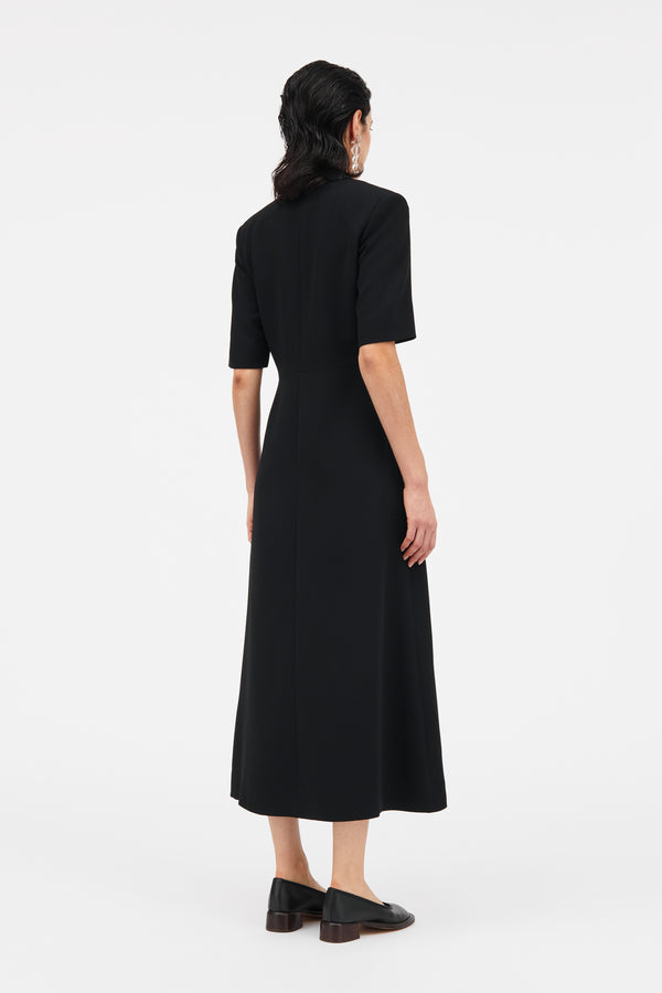 MKDT Studio Demi Crepe Georgette Dresses BLACK