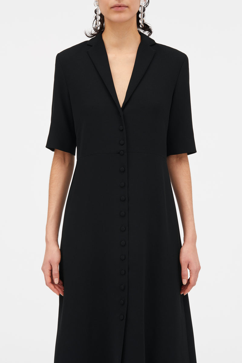 MKDT Studio Demi Crepe Georgette Dresses BLACK