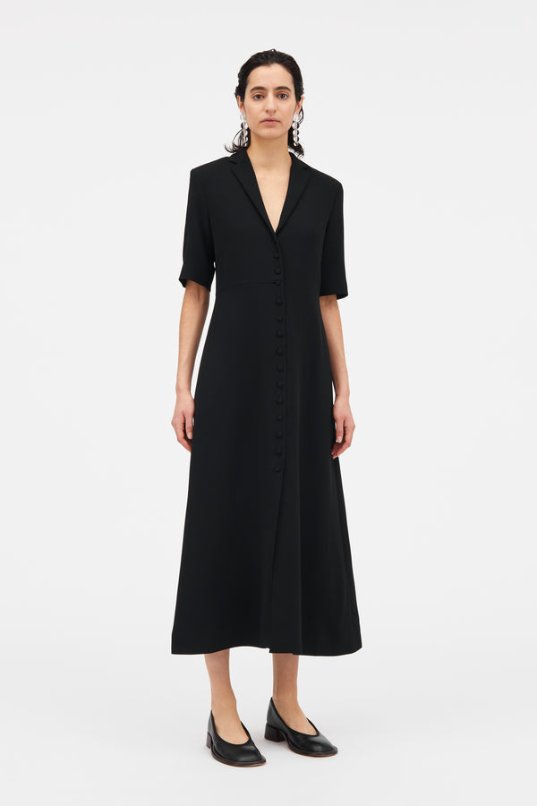MKDT Studio Demi Crepe Georgette Dresses BLACK