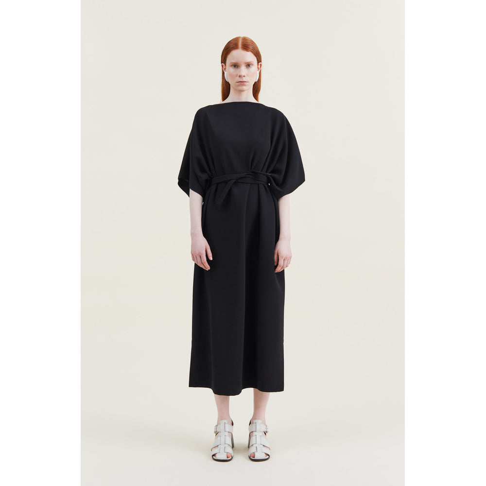 ワンピースその他 MKDT Studio Atelier Dove black dress in silk and wool Dove-atelier_Silk_Wool_Twill-