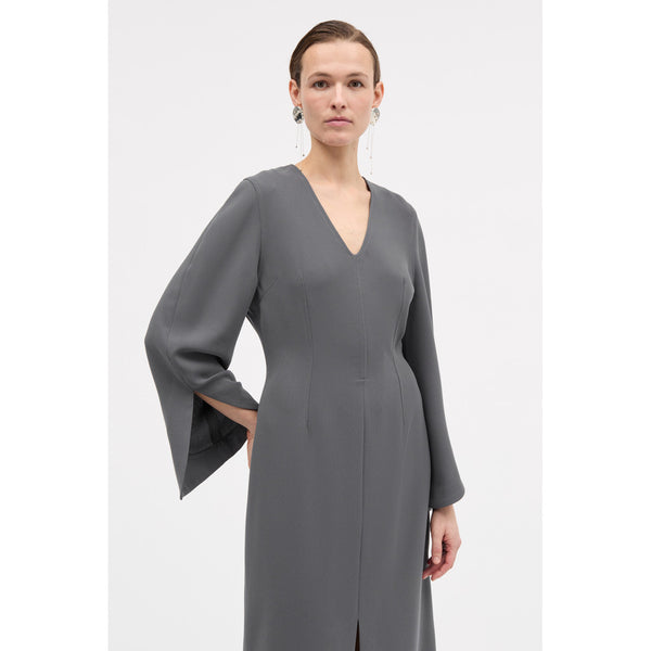 MKDT Studio Devon Crepe Georgette Dresses ANTHRACIT
