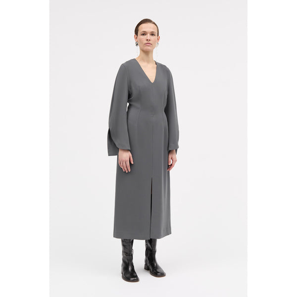 MKDT Studio Devon Crepe Georgette Dresses ANTHRACIT