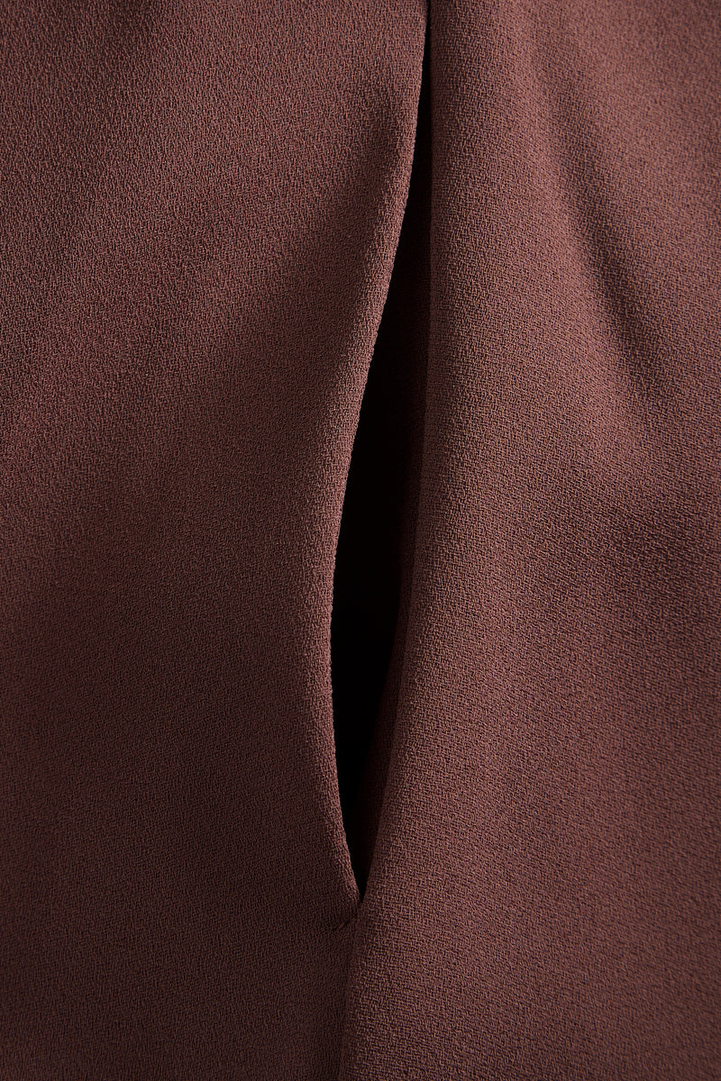 MKDT Studio Didina Crepe Georgette Dresses BURGUNDY