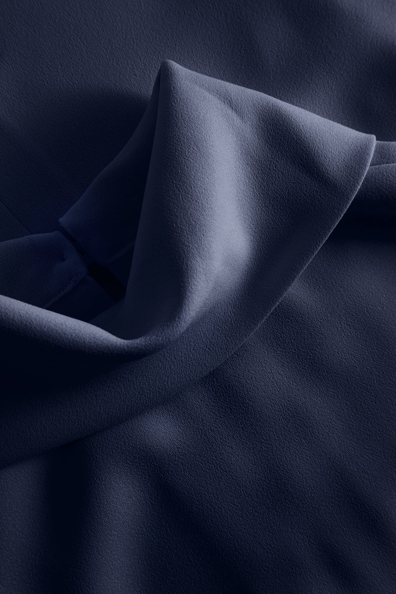 MKDT Studio Didina Crepe Georgette Dresses NAVY