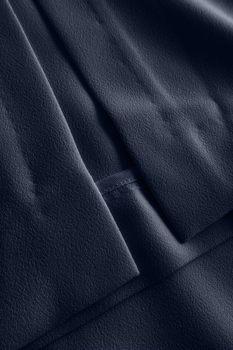 MKDT Studio Didina Crepe Georgette Dresses NAVY