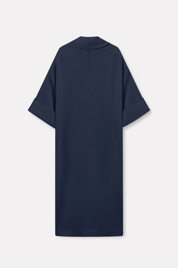 MKDT Studio Didina Crepe Georgette Dresses NAVY
