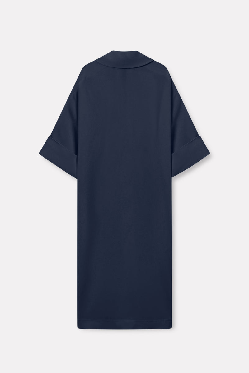 MKDT Studio Didina Crepe Georgette Dresses NAVY