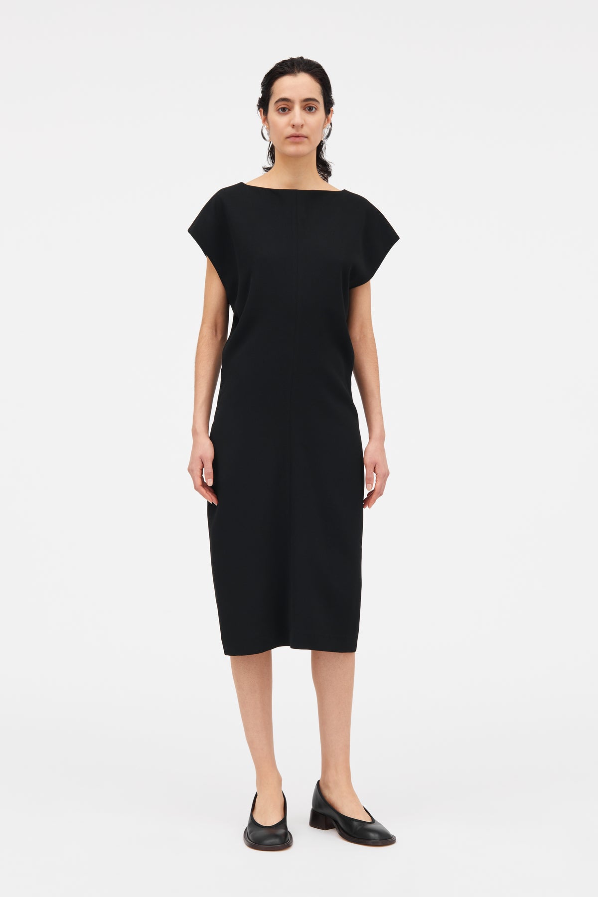 ワンピースその他 MKDT Studio Atelier Dove black dress in silk and wool MKDT Studio Atelier Dove black dress in silk and wool from