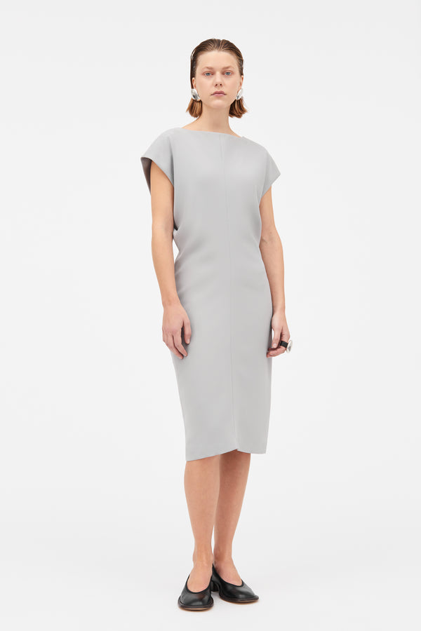 MKDT Studio Diya Crepe Georgette Dresses GREY
