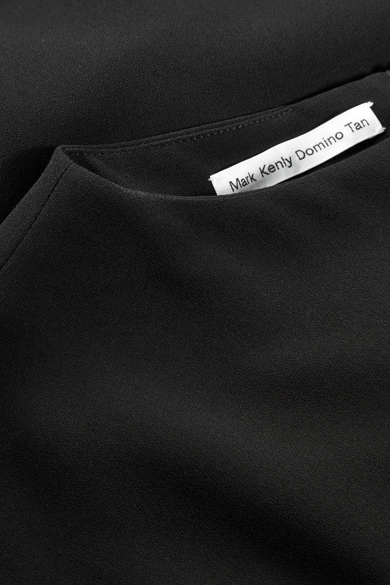 MKDT Studio Diya Crepe Georgette Dresses BLACK