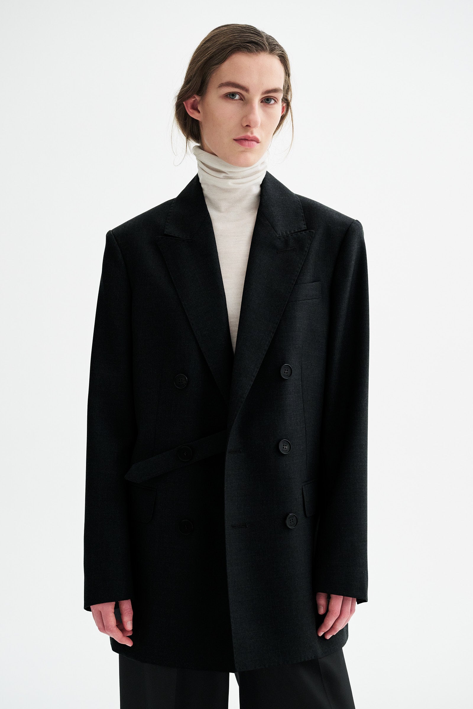MKDT Studio JAYDEN ECO WOOL TWILL Jackets BLACK