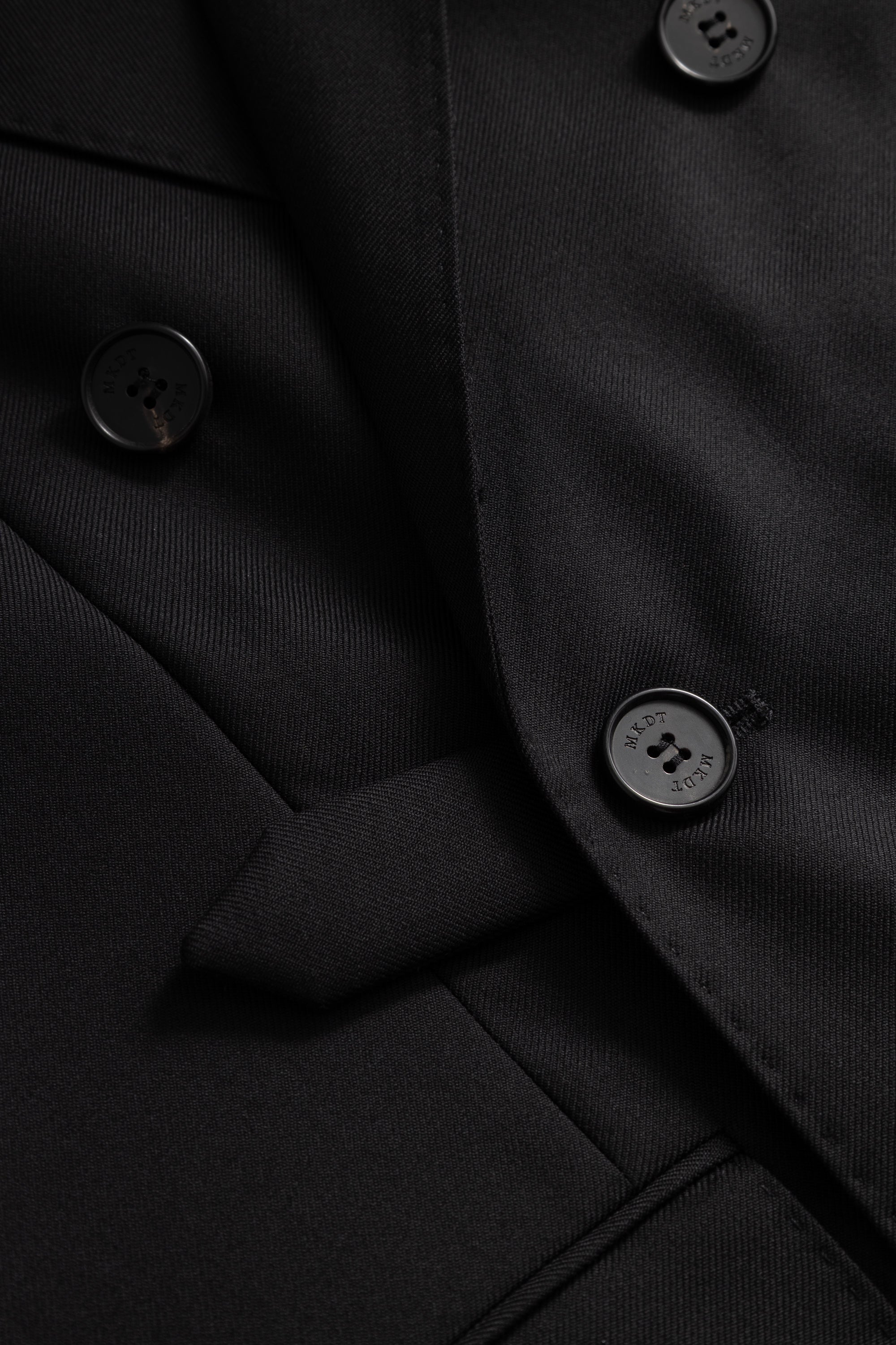 MKDT Studio JAYDEN ECO WOOL TWILL Jackets BLACK