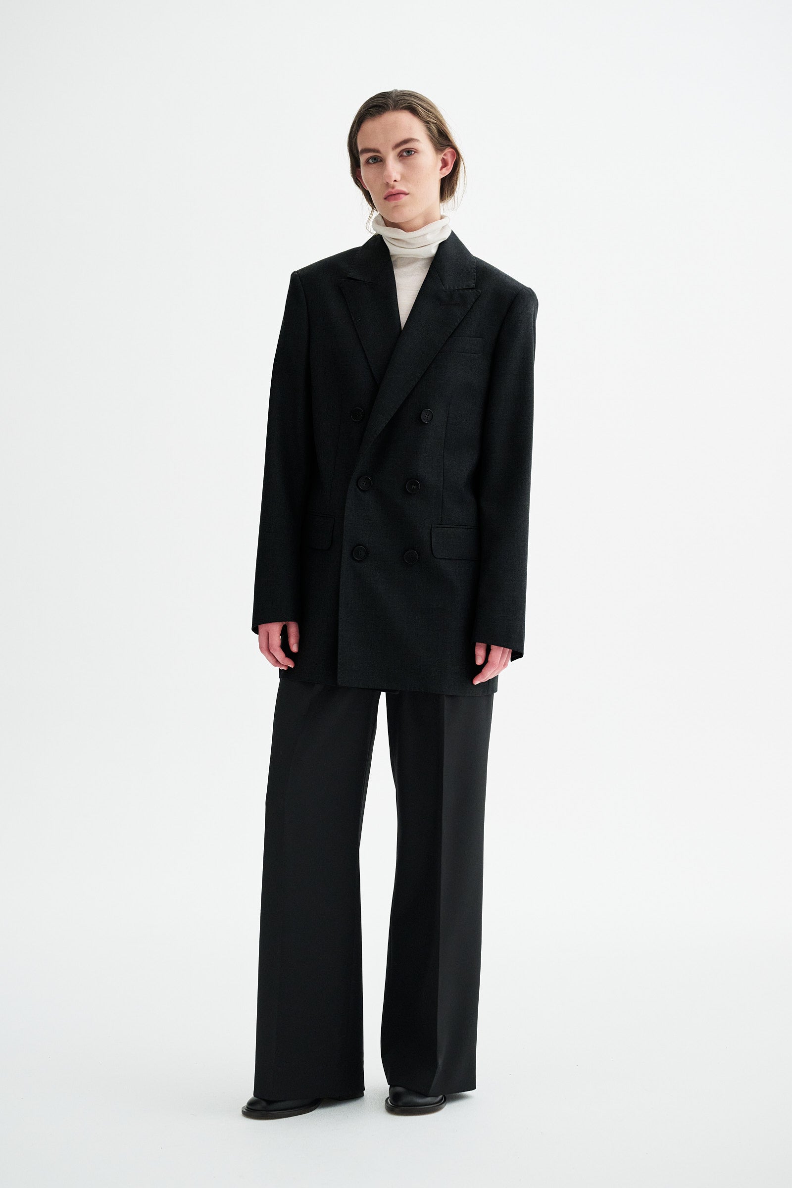 MKDT Studio JAYDEN ECO WOOL TWILL Jackets BLACK