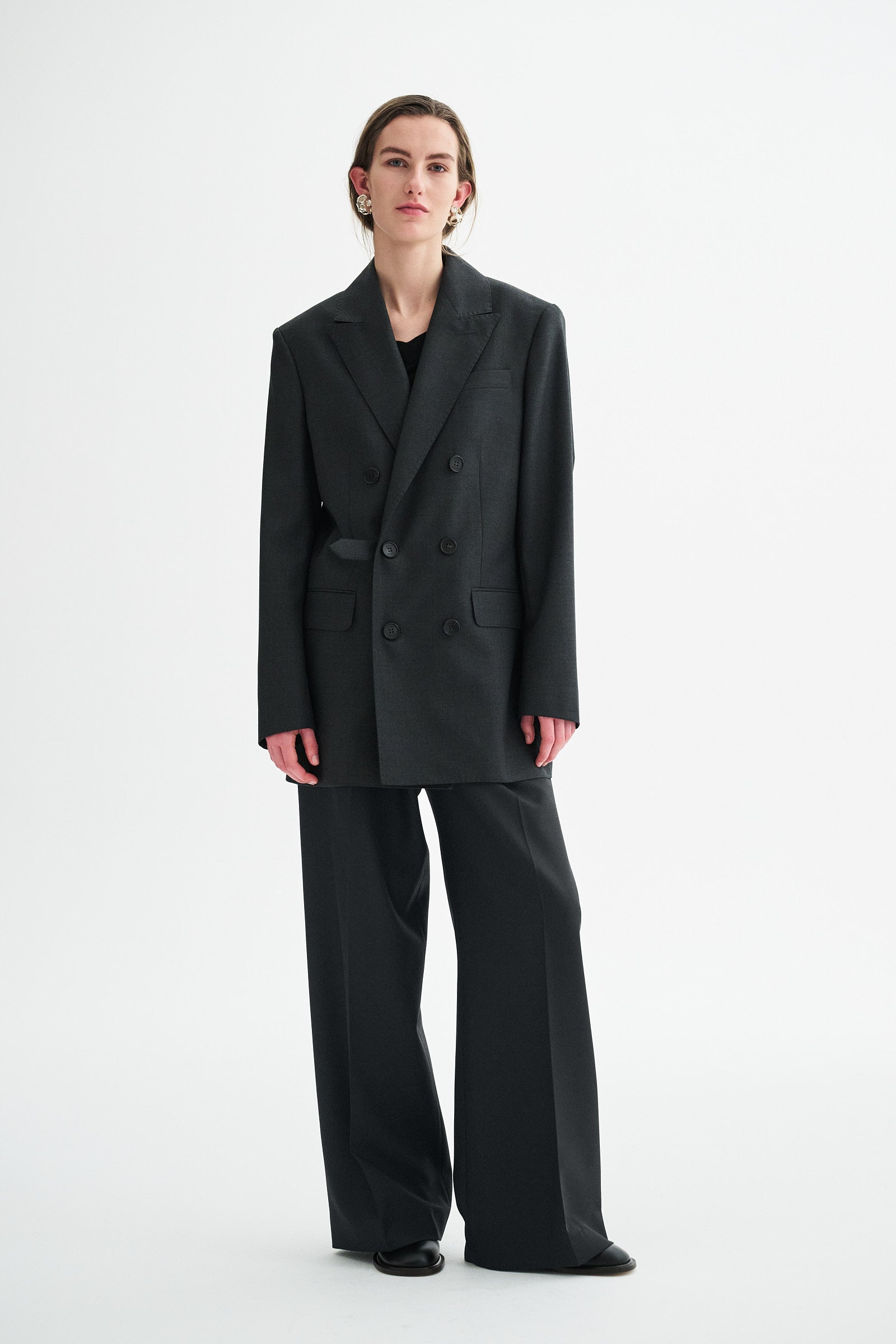 MKDT Studio JAYDEN ECO WOOL TWILL Jackets GREY