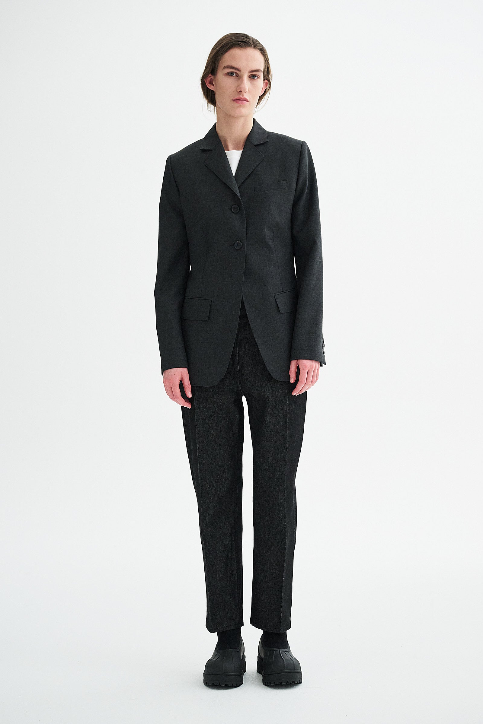 MKDT Studio JESTA ECO WOOL TWILL Jackets BLACK
