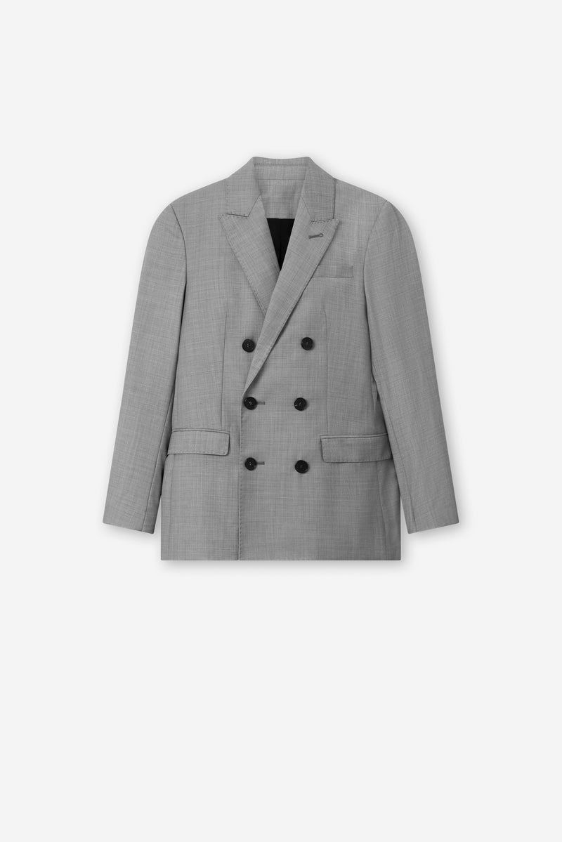 Mark Kenly Domino Tan Jacob Light Wool Jackets GREY MELANGE