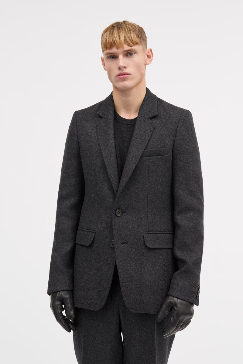 MKDT Studio James Two Layered Wool Jackets DARK GREY