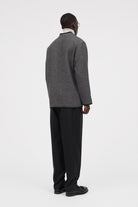 MKDT Studio Jeff Structure Wool Jackets SMOKE