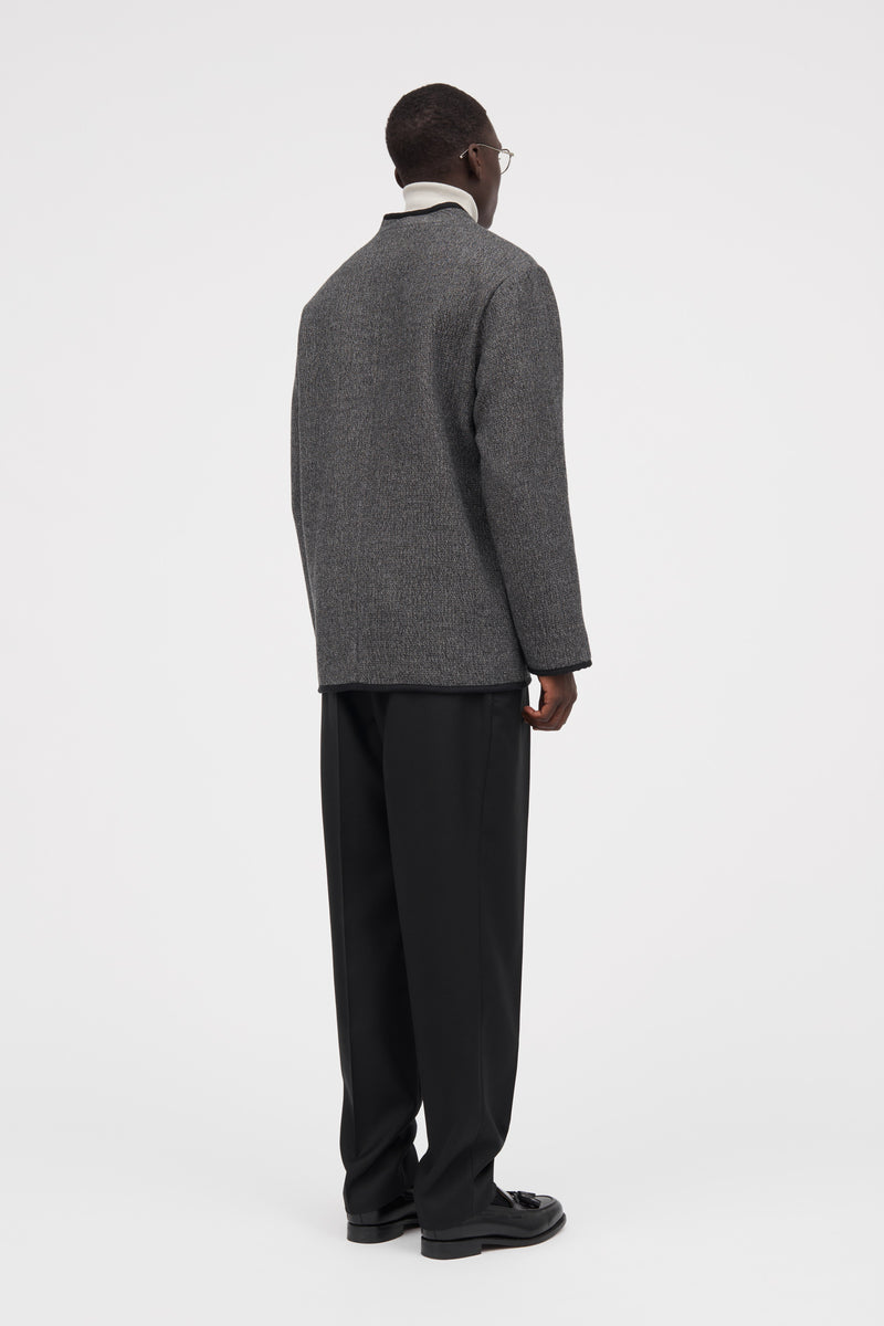 MKDT Studio Jeff Structure Wool Jackets SMOKE