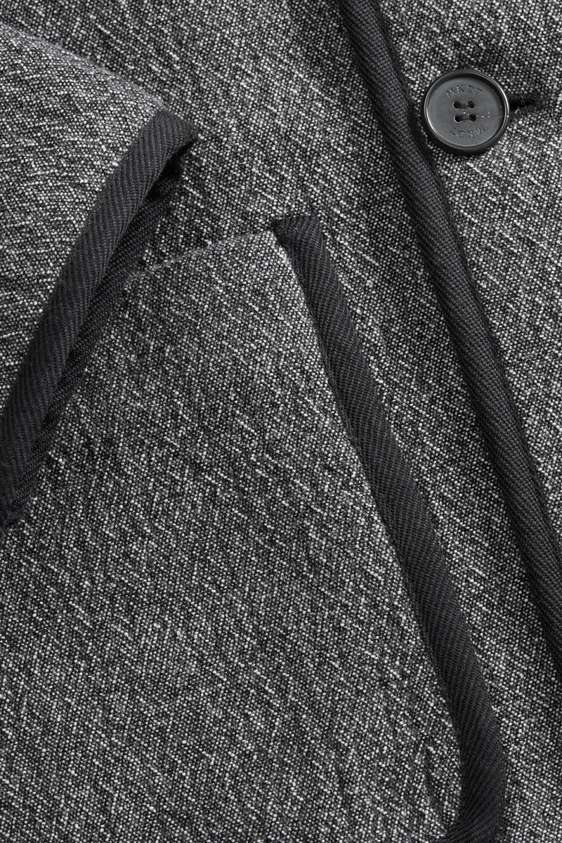 MKDT Studio Jeff Structure Wool Jackets SMOKE