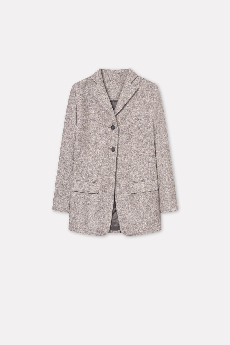 MKDT Studio Jemima Knitted Wool Jackets MINK MELANGE