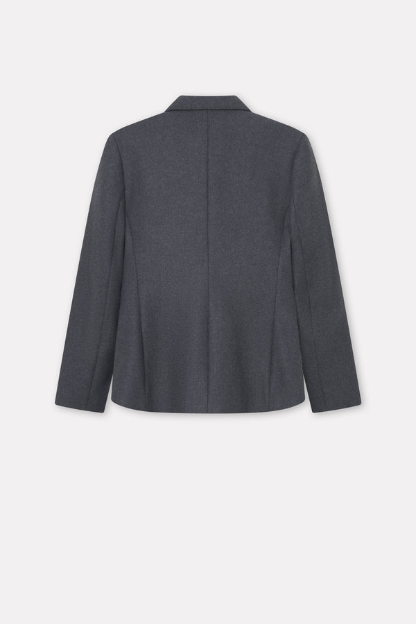 Mark Kenly Domino Tan Jemma Textured Wool Jackets ANTHRACIT