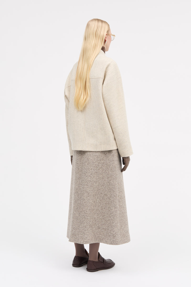 MKDT Studio Jenne Wool Herringbone Jackets OAT