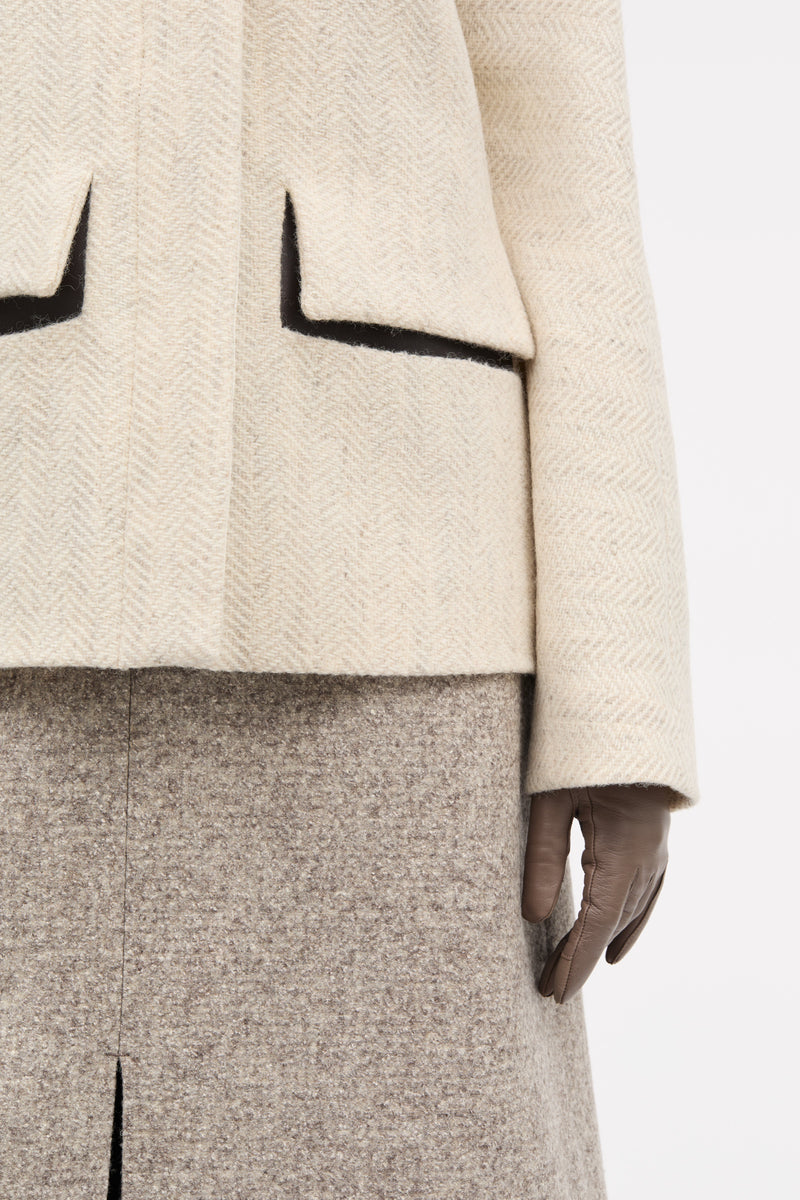 MKDT Studio Jenne Wool Herringbone Jackets OAT
