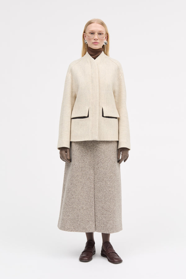 MKDT Studio Jenne Wool Herringbone Jackets OAT