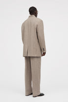 MKDT Studio Jens Speckled Thin Wool Jackets Brown Melange