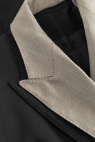 MKDT Studio Jorinda Thin Solid Wool Jackets BLACK
