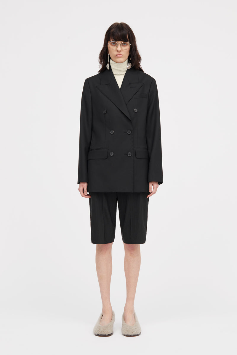 Mark Kenly Domino Tan Juanita Eco Wool Twill Jackets BLACK