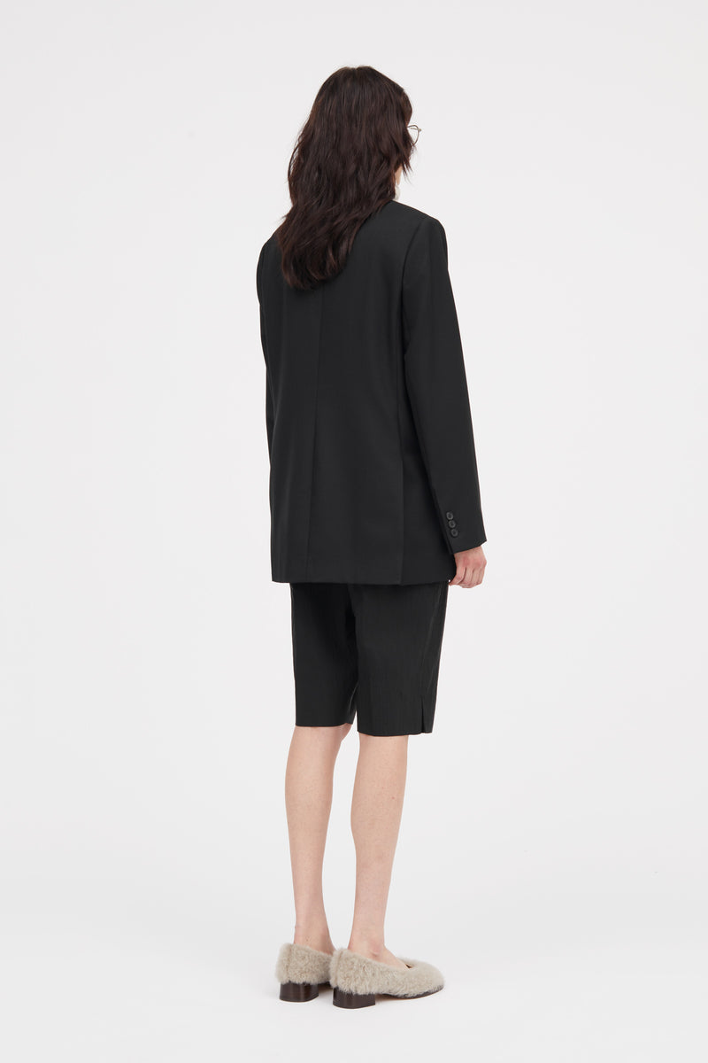 Mark Kenly Domino Tan Juanita Eco Wool Twill Jackets BLACK