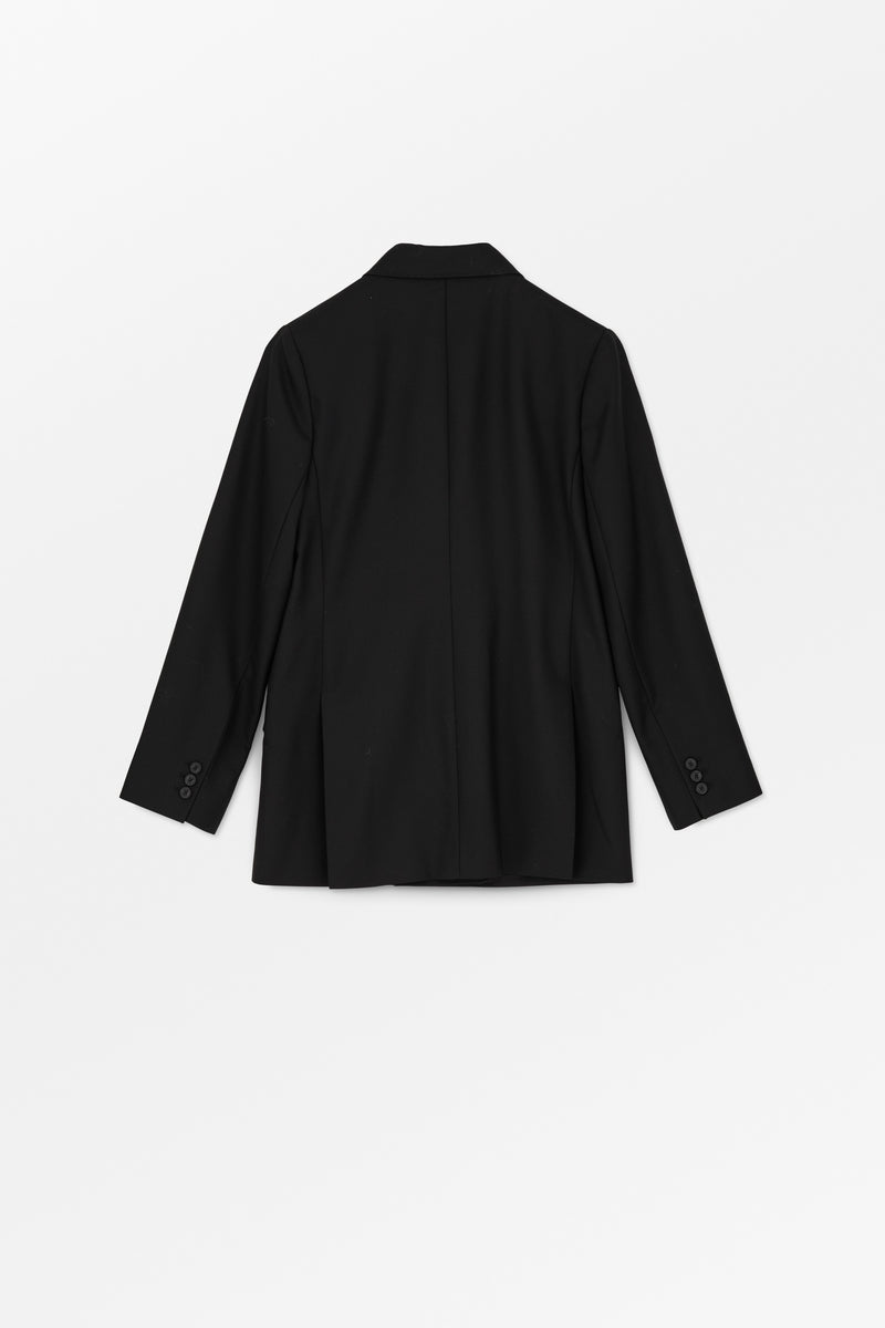 Mark Kenly Domino Tan Juanita Eco Wool Twill Jackets BLACK