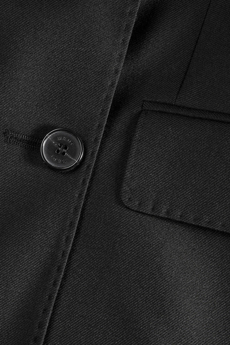 Mark Kenly Domino Tan Juanita Eco Wool Twill Jackets BLACK