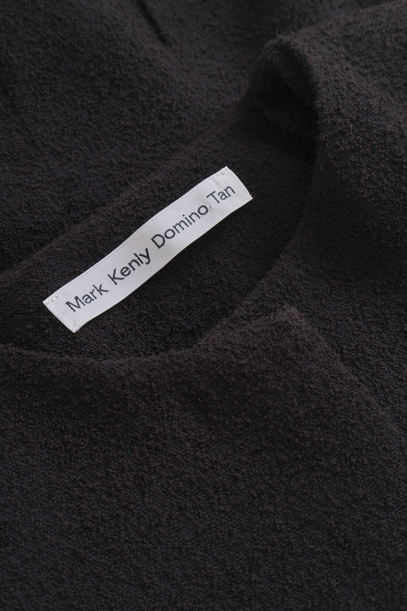 Mark Kenly Domino Tan Julienne-atelier Wool Boucle Jackets DARK BROWN