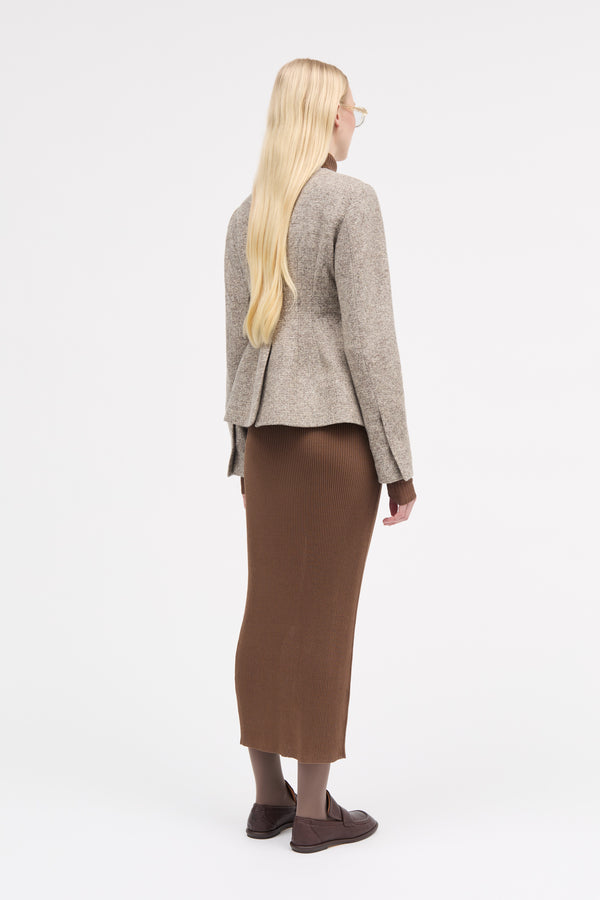MKDT Studio Julienne Knitted Wool Jackets MINK MELANGE