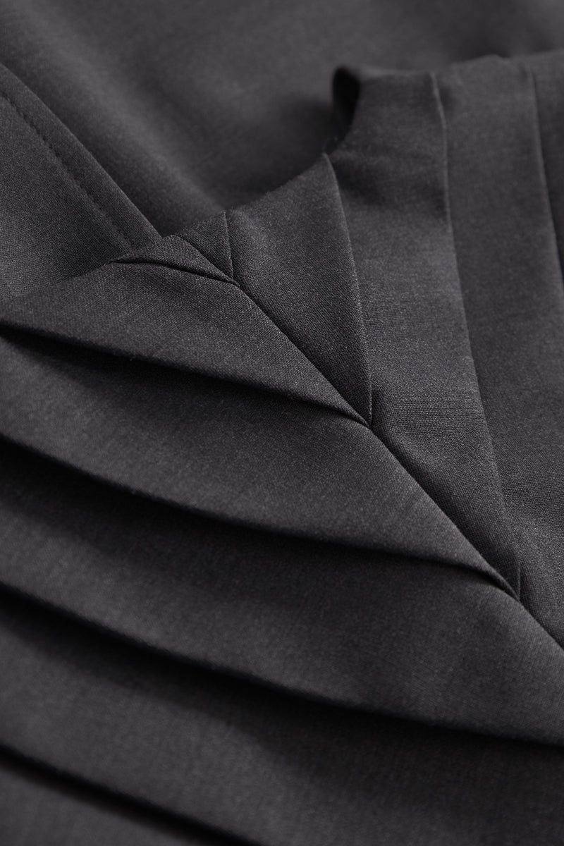 MKDT Studio Juno-atelier Thin Wool Melange Jackets DARK GREY MELANGE