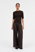 MKDT Studio KAMINA MERINO Sweater DARK BROWN