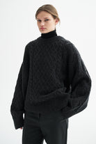 MKDT Studio KOMORO RAW WOOL Sweater GREY MELANGE