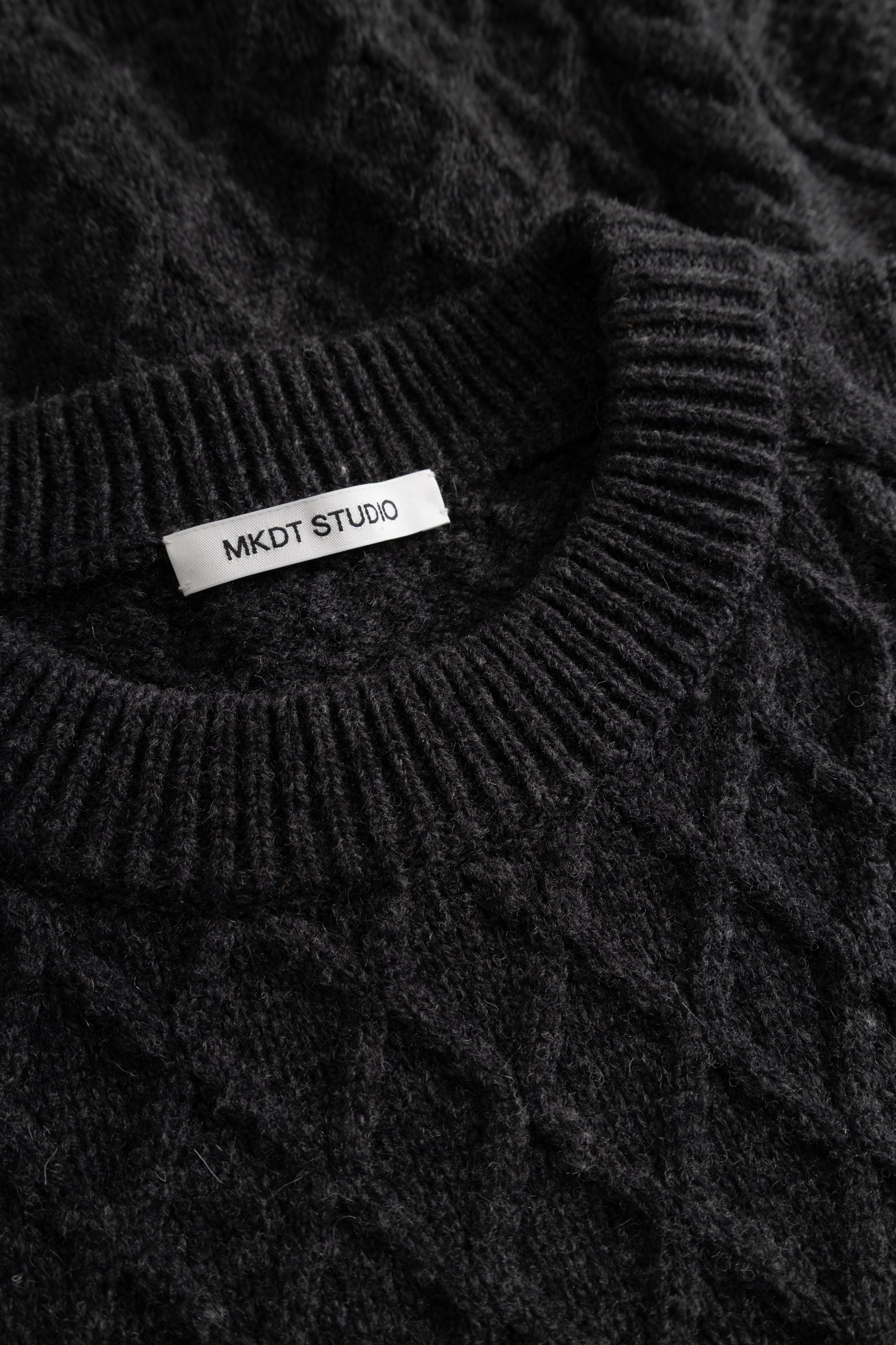 MKDT Studio KOMORO RAW WOOL Sweater GREY MELANGE