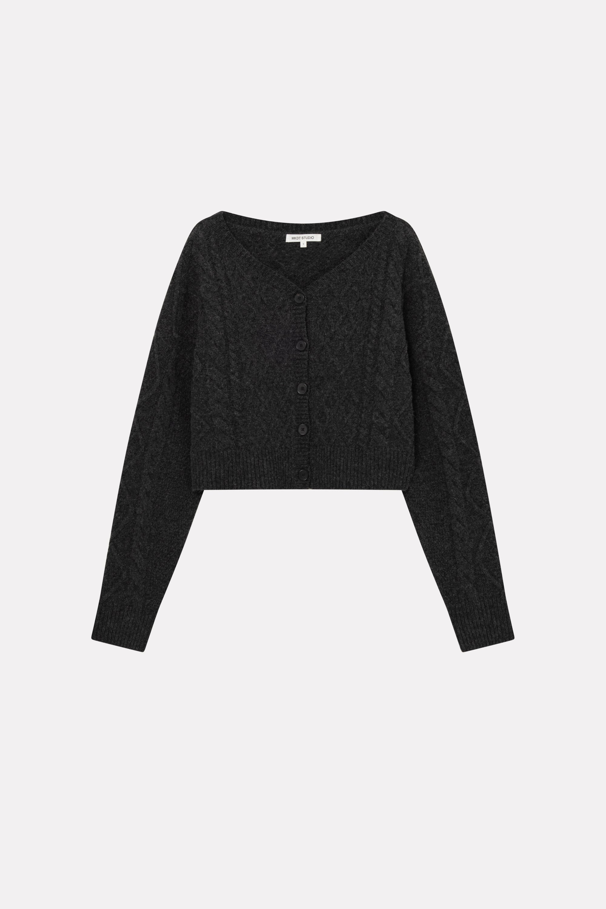 MKDT Studio KORO RAW WOOL Sweater GREY MELANGE